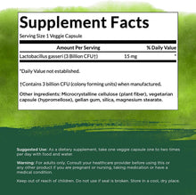 Lactobacillus Gasseri 60 veg caps