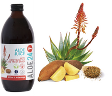Aloe juice - Honeybush tea & yacon syrup