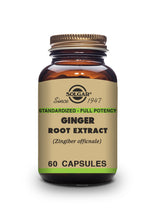 Ginger Root Extract Vegetable Capsules - Pack of 60